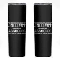 Funny Christmas Skinny Tumbler Jolliest Bunch of A-Holes Xmas Vacation - Wonder Print Shop