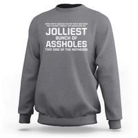 Funny Christmas Sweatshirt Jolliest Bunch of A-Holes Xmas Vacation - Wonder Print Shop
