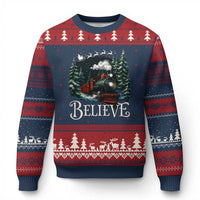 Polar Express Ugly Christmas Sweater Xmas Believe - Wonder Print Shop