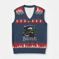 Polar Express V-Neck Knit Sweater Vest Xmas Believe - Wonder Print Shop