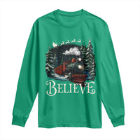Polar Express Long Sleeve Shirt Christmas Believe - Wonder Print Shop