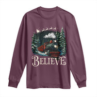 Polar Express Long Sleeve Shirt Christmas Believe - Wonder Print Shop