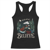Polar Express Racerback Tank Top Christmas Believe - Wonder Print Shop