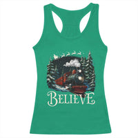 Polar Express Racerback Tank Top Christmas Believe - Wonder Print Shop