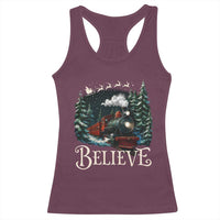 Polar Express Racerback Tank Top Christmas Believe - Wonder Print Shop