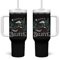 Polar Express Tumbler With Handle Christmas Believe - Wonder Print Shop