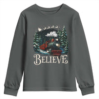 Polar Express Youth Sweatshirt Christmas Believe - Wonder Print Shop