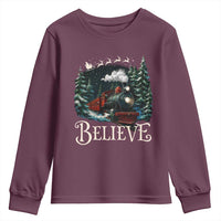 Polar Express Youth Sweatshirt Christmas Believe - Wonder Print Shop