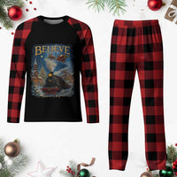 Polar Express Plaid Pajama Set Retro Vintage Xmas Believe - Wonder Print Shop