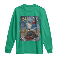 Polar Express Long Sleeve Shirt Retro Vintage Christmas Believe - Wonder Print Shop