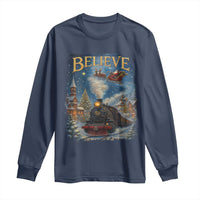 Polar Express Long Sleeve Shirt Retro Vintage Christmas Believe - Wonder Print Shop