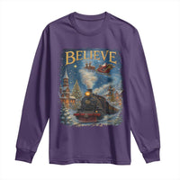 Polar Express Long Sleeve Shirt Retro Vintage Christmas Believe - Wonder Print Shop