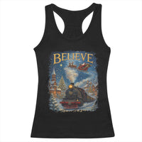 Polar Express Racerback Tank Top Retro Vintage Christmas Believe - Wonder Print Shop