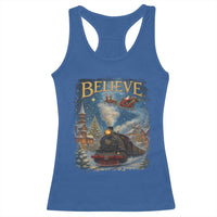 Polar Express Racerback Tank Top Retro Vintage Christmas Believe - Wonder Print Shop