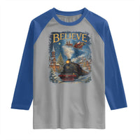 Polar Express Raglan Shirt Retro Vintage Christmas Believe - Wonder Print Shop