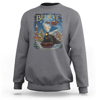 Polar Express Sweatshirt Retro Vintage Christmas Believe - Wonder Print Shop