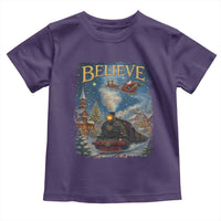 Polar Express Toddler T Shirt Retro Vintage Christmas Believe - Wonder Print Shop