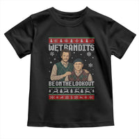 Ugly Christmas Movie Toddler T Shirt Funny Wet Bandits Home Xmas Alone - Wonder Print Shop