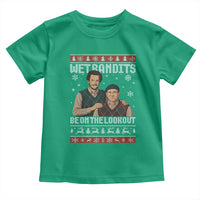 Ugly Christmas Movie Toddler T Shirt Funny Wet Bandits Home Xmas Alone - Wonder Print Shop