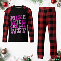 Mike Who Cheese Wet Plaid Pajama Set Funny Embarrassing Inappropriate Raunchy - Wonder Print Shop