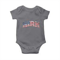 Kirk Baby Onesie American Flag Charlie Kirk Last Name Surname Team - Wonder Print Shop