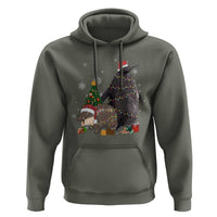 Christmas Pesto and Moo Deng Friendship Hoodie King Penguin Baby Hippo Viral Meme