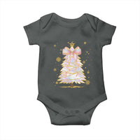 Christmas Tree Bow Baby Onesie Gift For Her