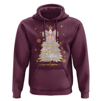 Christmas Tree Bow Hoodie Gift For Her