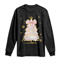Christmas Tree Bow Long Sleeve Shirt Gift For Her
