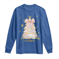 Christmas Tree Bow Long Sleeve Shirt Gift For Her