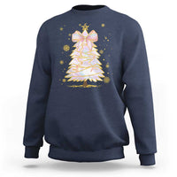 Christmas Tree Bow Sweatshirt Gift For Her - Wonder Print Shop