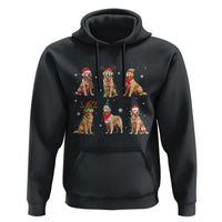 Golden Retriever Christmas Hoodie Gift for Dog Lover Happy New Year Dog Xmas Lights