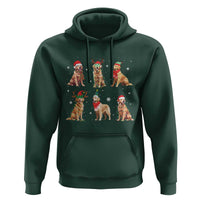 Golden Retriever Christmas Hoodie Gift for Dog Lover Happy New Year Dog Xmas Lights