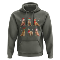 Golden Retriever Christmas Hoodie Gift for Dog Lover Happy New Year Dog Xmas Lights