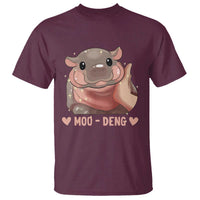 Funny Moo-Deng T Shirt Baby Pygmy Hippo Cute Zoo For Family Tee - Wonder Print Shop