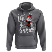 Christmas Let It Snow Hoodie Funny Snowman Snowflakes