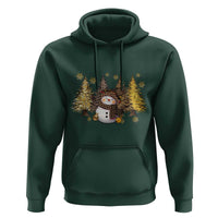 Christmas Snowman Hoodie Cute Winter Leopard Xmas Tree Farm