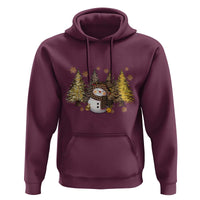 Christmas Snowman Hoodie Cute Winter Leopard Xmas Tree Farm