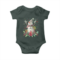 Christmas Snowman Baby Onesie Retro Winter Holiday Gift For Her