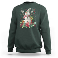Christmas Snowman Sweatshirt Retro Winter Holiday Gift For Her - Wonder Print Shop