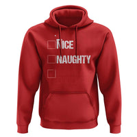 Christmas Santa Hoodie Nice Naughty Insufficient Evidence Xmas List