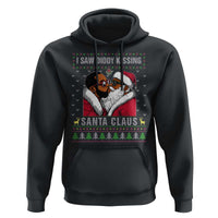 Funny Dirty Christmas Hoodie I Saw Diddy Kissing Santa Claus Ugly Xmas Sweater