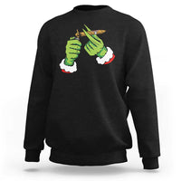 Pothead Christmas Sweatshirt Cannabis Weed Adult Christmas Party - Wonder Print Shop