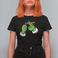 Pothead Christmas T Shirt For Women Cannabis Weed Adult Christmas Party - Wonder Print Shop