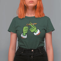 Pothead Christmas T Shirt For Women Cannabis Weed Adult Christmas Party - Wonder Print Shop