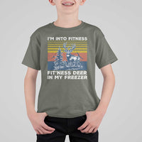 Hunting T Shirt For Kid I'm Into Fitness Fit'ness Deer In My Freezer Gift for Hunter - Wonder Print Shop