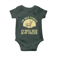 Hunting Baby Onesie I'm Into Fitness Fit'ness Deer In My Freezer Deer Hunter