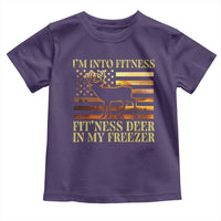 Hunting Toddler T Shirt I'm Into Fitness Fit'ness Deer In My Freezer American Flag