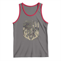 Deer Hunting American Flag Tank Top