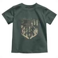 Deer Hunting American Flag Toddler T Shirt